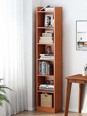 6 Layer Engineered Wood Bookshelf Multipurpose Home Decor Storage Rack Showcase Organizer For Living Room, Kitchen, Bedroom