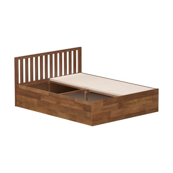 Solimo Petra Box Storage Solid Sheesham Wood Queen Bed (Teak Finish)