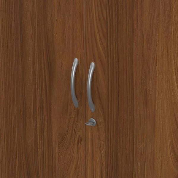 Solimo Medusa Engineered Wood 2 Door Wardrobe (Walnut Finish)